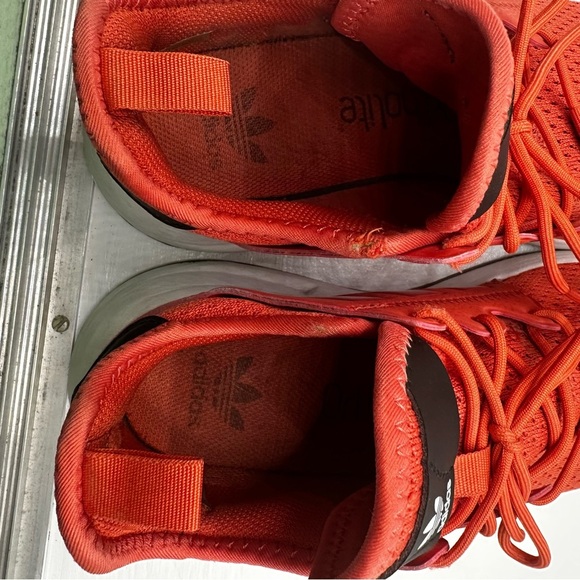 Adidas Coral/Pink Ortholite Sneakers Knit Kids 5.5 equivalent To Womens 7 - Picture 2 of 11